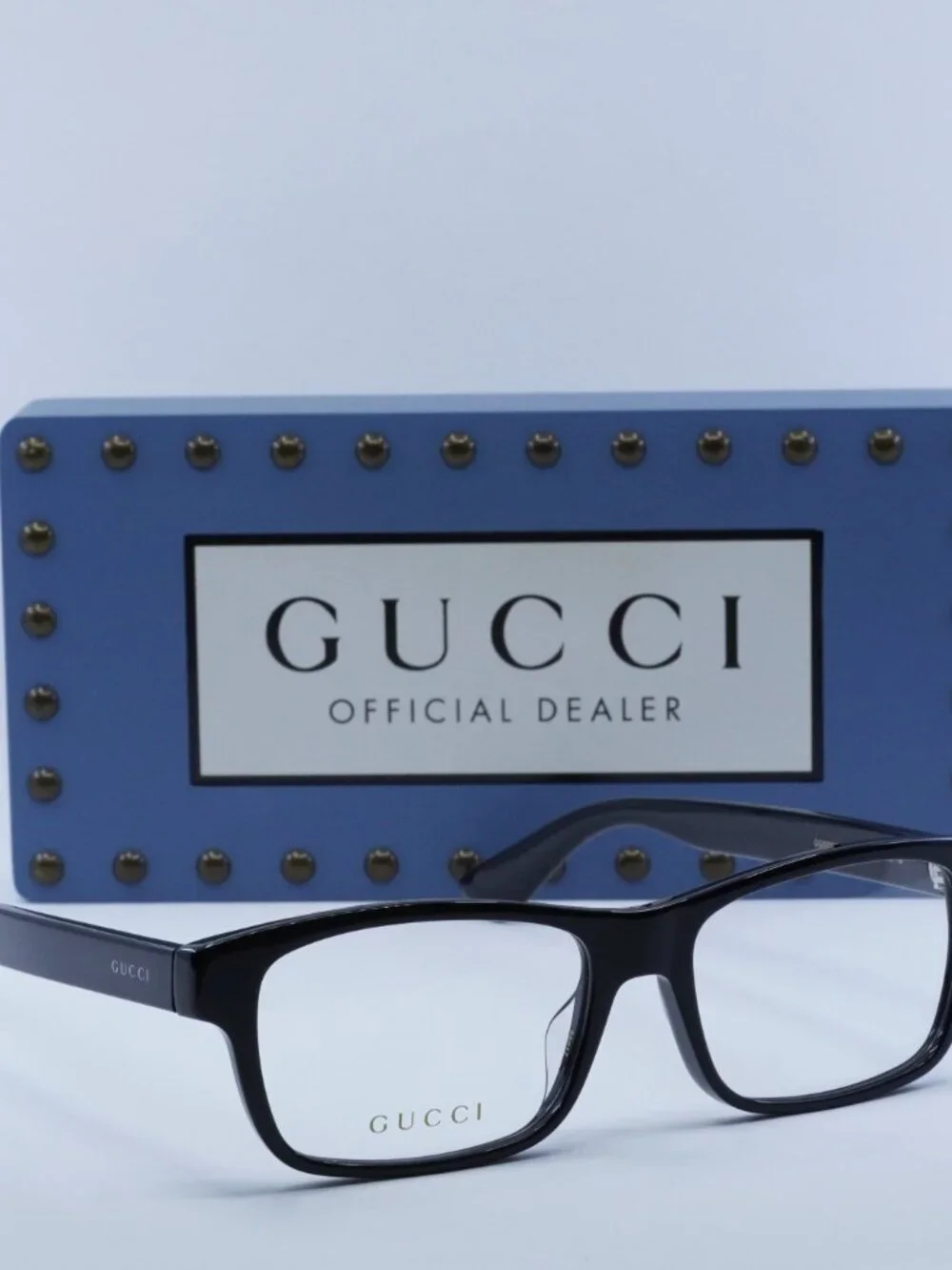 Gucci GG0006OAN 001 Rectangle Eyeglasses 55mm - Black